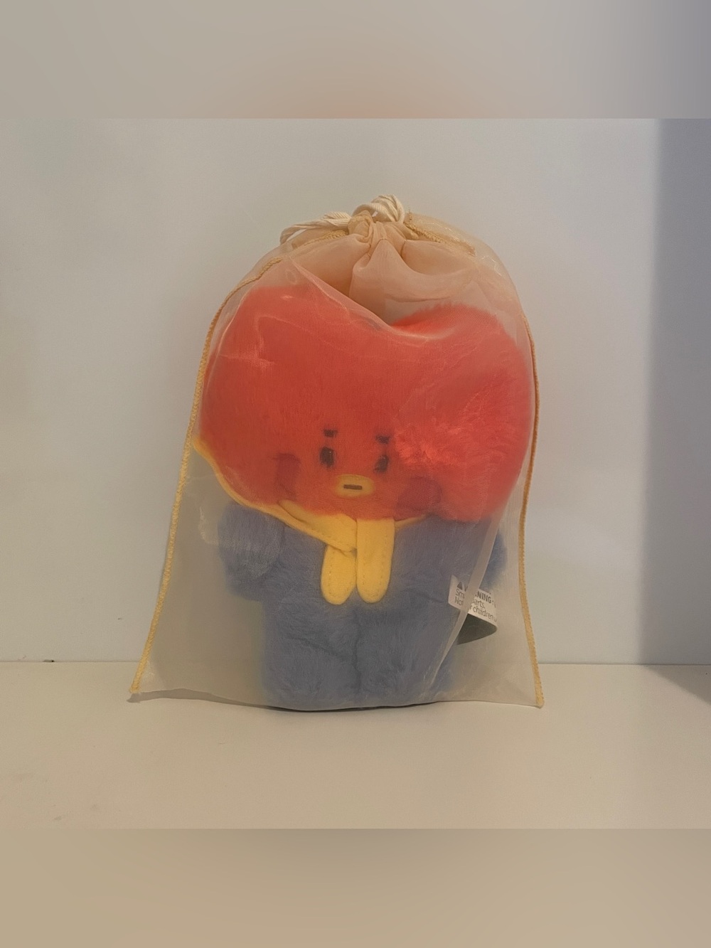 Official BT21 TATA Baby Flat Fur Standing Doll 7.9”